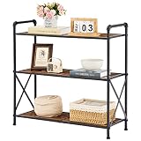 Tajsoon 3-Tier Storage Rack, Widen Shelving Unit Storage Shelves, Multipurpose Shelf Display Rack fo