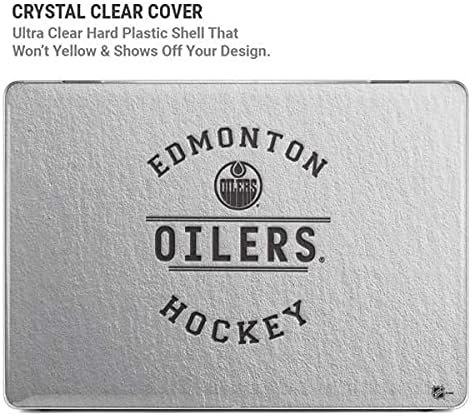 Skinit Case + Skin Compatible with MacBook Air 13in M1 (2021) - Officially Licensed NHL Edmonton Oilers Black Text Design
