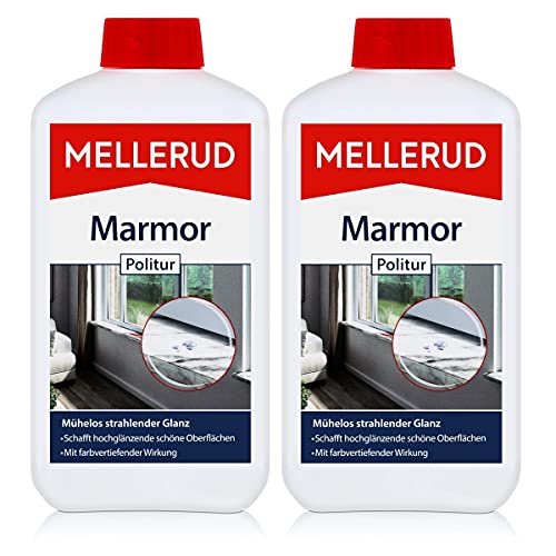 2x Mellerud Marmor Politur 500 ml - Vertieft Farbe und frisch auf