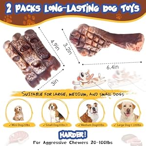 Dog Chew Toys for Aggressive Chewers:2 Pack Indestructible Dog Toy for Large Breed- Tough Nylon Teething Bone Toy to Keep Them Busy Dog Chew Toys for Aggressive Chewers2 Pack Indestructible Dog Toy for Large Breed Tough Nylon Teething Bone Toy to Keep Them Busy