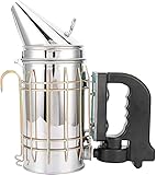 Joyzan Beehive Smoker, Stainless Steel Beekeeping Tools with Handle Heat Shield Beekeeping Supplies Equipment Drive Bees Electric Bee Smoker