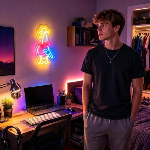 Image of Neon Sign, Goose Neon Signs for Wall Decor LED Signs Neon Light