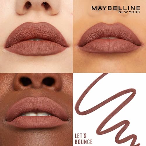 Image of Maybelline Lifter Liner Lip Liner Pencil with Hyaluronic Acid, Lets Bounce | Creamy, Moisturizing Lip liner | Smooth Glide Application for defined lips