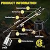 WorkBless Propane Torch Weed Burner, Weed Torch with 10FT Hose, High Output 1,800,000 BTU Flame Thrower Kit with Flame Control and Adapter, Propane Torch for Weeds Burning, Snow Melting