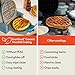 bella Flip-n-Store Waffle Maker, EverGood™ Ceramic Nonstick Coating, Fits-anywhere™ Kitchenware, Power Indicator Light & Touch Handle, 7” Wide & 1