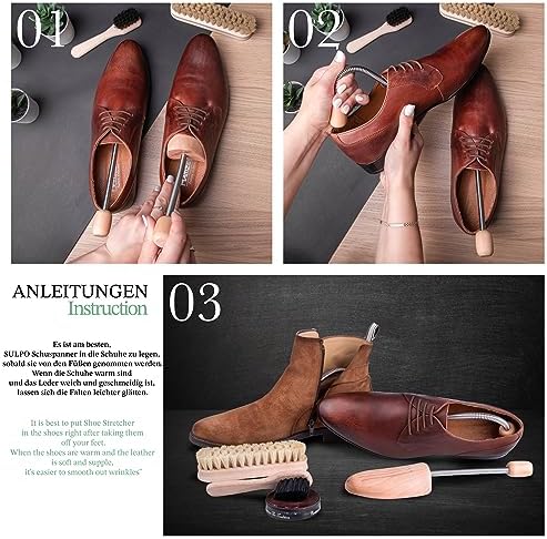 Paire D'Embauchoirs En Bois Avec Ressort - Pour Maintenir La Forme Des Chaussures Homme & Femme - Prolonge La Durée De Vie