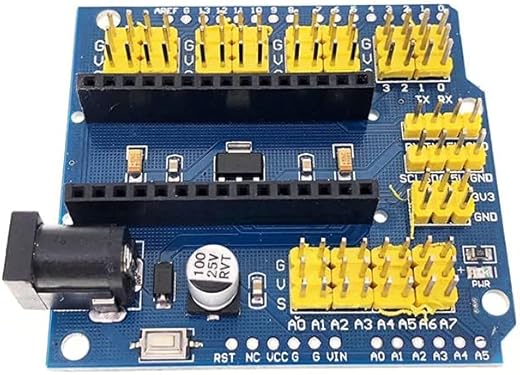 QBM Nano EXPENSION Adaptor Breakout Board 10 Shield | Nano 328P Breakout Board | Nano IO Expansion Shield