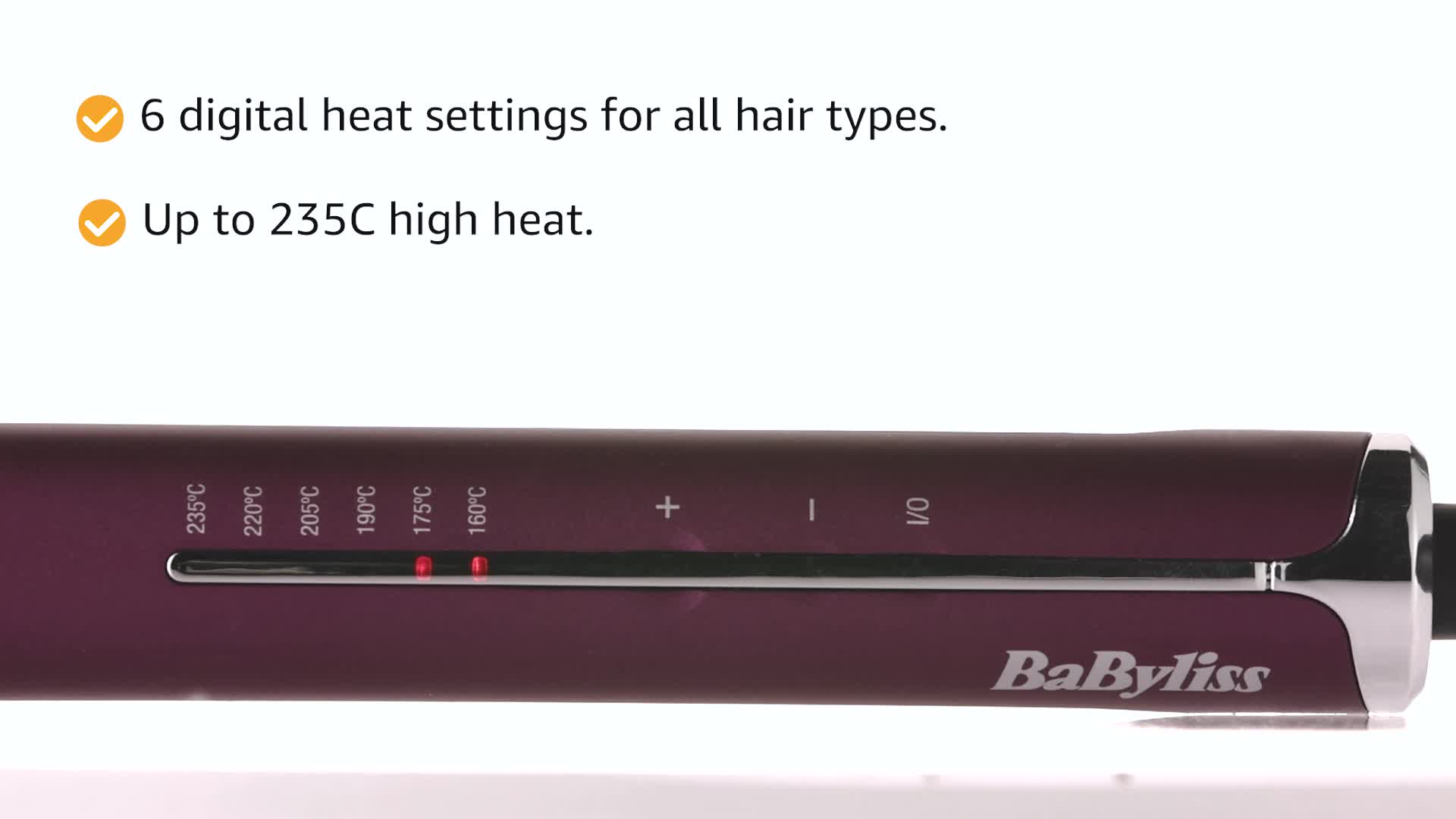 BaByliss Velvet Orchid 235 Hair Straightener : Amazon.co.uk: Health \u0026  Personal Care