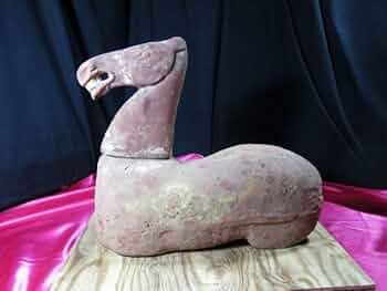 【 明朝三彩加彩文人俑 】 出土副葬品 　高44ｃｍ 　　O0205G 明朝三彩加彩文人俑 】 出土副葬品 高44cm O0205G 明朝三彩加