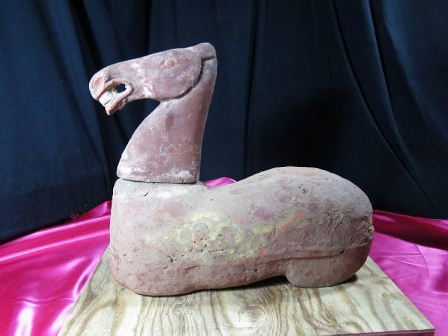 中国古代陶磁器　発掘品　漢時代　舟形 カマド形　オブジェ　花入れ　祭器 中国古代陶磁器 発掘品 漢時代 舟形 カマド形 オブジェ 花入れ