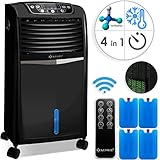 [page_title]-KESSER® 4in1 Mobile Klimaanlage | Fernbedienung | Klimagerät | Ventilator Klimaanlage | 8 L Wasser/Eis Tank | Timer | 3 Stufen | Ionisator Luftbefeuchter | Luftkühler | Farbe: Schwarz