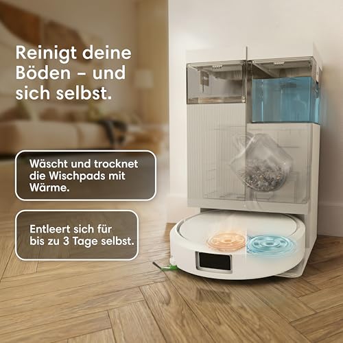 Roomba Plus 415 Saugroboter, AutoWash Basis, selbstreinigende Wischpads – Ansicht 3
