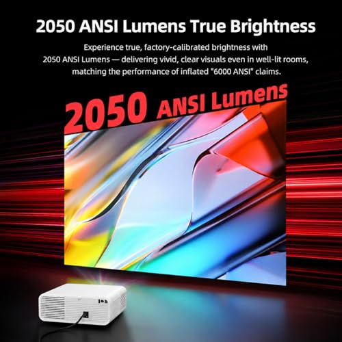 Image of BOSS A10 Ultra Smart Ai 2026 Projector | Full HD | 4K HDR Support | 2050 ANSI Lumens | QLED Display | Android TV 14 | AI Auto Focus & Keystone | Voice Control | Sealed Optical Engine