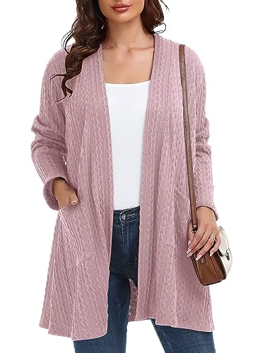 Image of BELAROI Plus Size Cardigan Sweaters for Women 2026 Pockets