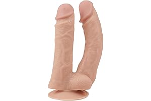 Double Head Soft Silicone Suction Cup Realistic Classic Wand for Increased Intimacy