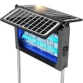Solar Bug Zapper, 4500V Mosquito Zapper Outdoor Waterproof with Dual Solar Panel, USB Rechargeable Mosquito Killer, Cordless Fly Insect Zapper Waterproof for Patio Yard Garden Home Camping