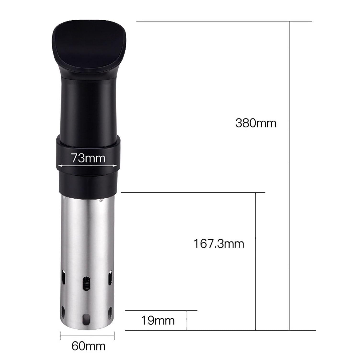 Urządzenie Do Gotowania Sous Vide, Wolno Gotujący Kij Z Panelem Sterowania Z Ekranem Dotykowym, Technologia Grzania Z Cyrkulacją Wody 3D, Zakres Regulacji Temperatury 25°C-92,5°C, Idealne Na Imprezy