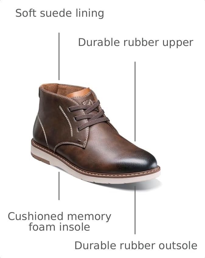 Image of Florsheim Boy's, Vibe Plain Toe Chukka Boot - Little Kid & Big Kid