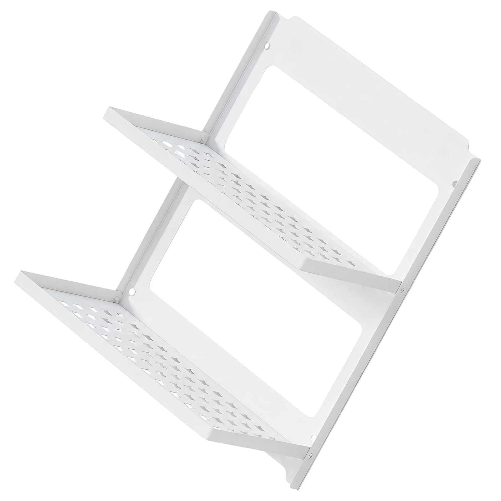 Générique Organisateur avec Deux Surfaces d ' étagère Pliantes, White