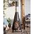 63 inch Tall Chiminea Outdoor Fireplace for Backyard and Patio - Wood Burning Rocket Fire Pit