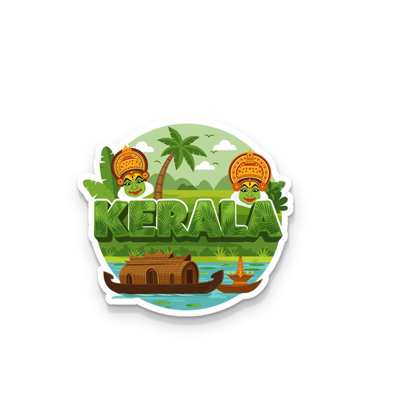 Image of Kerala (1) Fridge Magnets, Glossy Finish, Stylish Magnet for Fridge, Wardrobe & Metal Surfaces