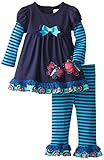Rare Editions Baby Baby Girls' Butterfly Applique Legging Set