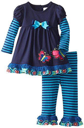 Rare Editions Baby Baby Girls' Butterfly Applique Legging Set