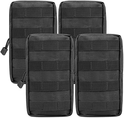 Gogoku 4-Pack Molle Pouch Tactical Molle Pouches Compact Utility EDC Waist Bag Pack
