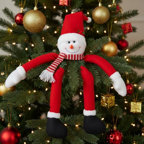 GLEAVI Weihnachtsbaum Topper Schneemann Top Dekoration: Schneemann...