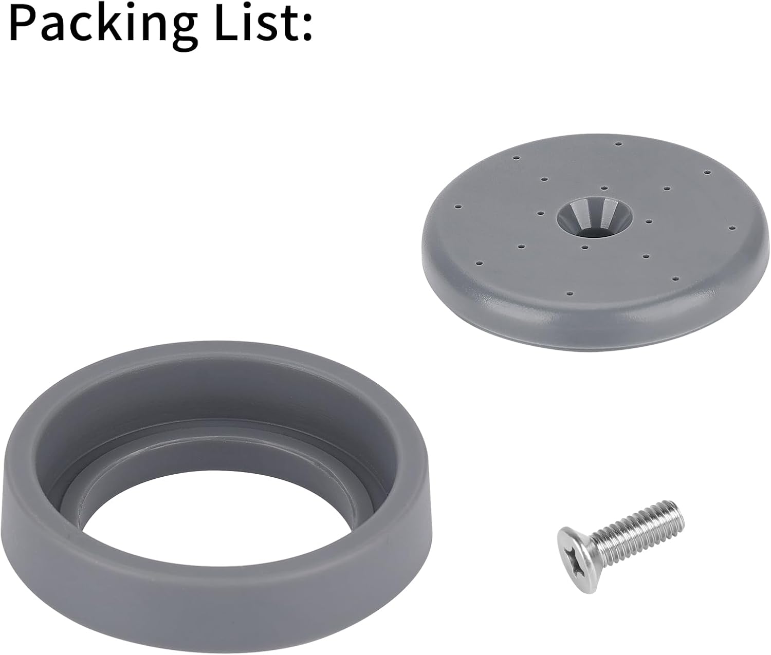 KWODE B0107 Pre Rinse Spray Valve Repair Kit for All Brand Commercial Sink Sprayer, 1.42GPM Grey Spray Face, Spray Bumper and Screw (Gray)