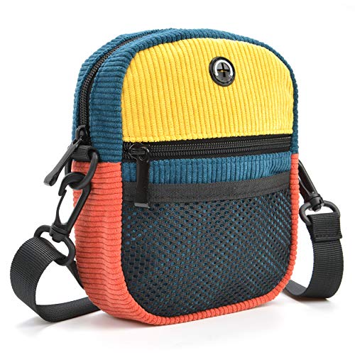Flannel Messenger Bag Colorful Shoulder Phone Purse Crossbody Wallet Pouch for Girls and Women