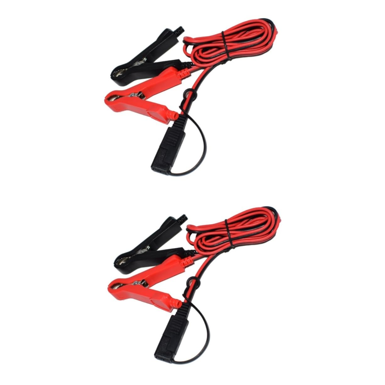 Alipis 2pcs Wires Alligator Clips Sae to Alligator Clips Charger Adapter 100cm 12v 10a Inline Fuse Power Supply for Motorcycle