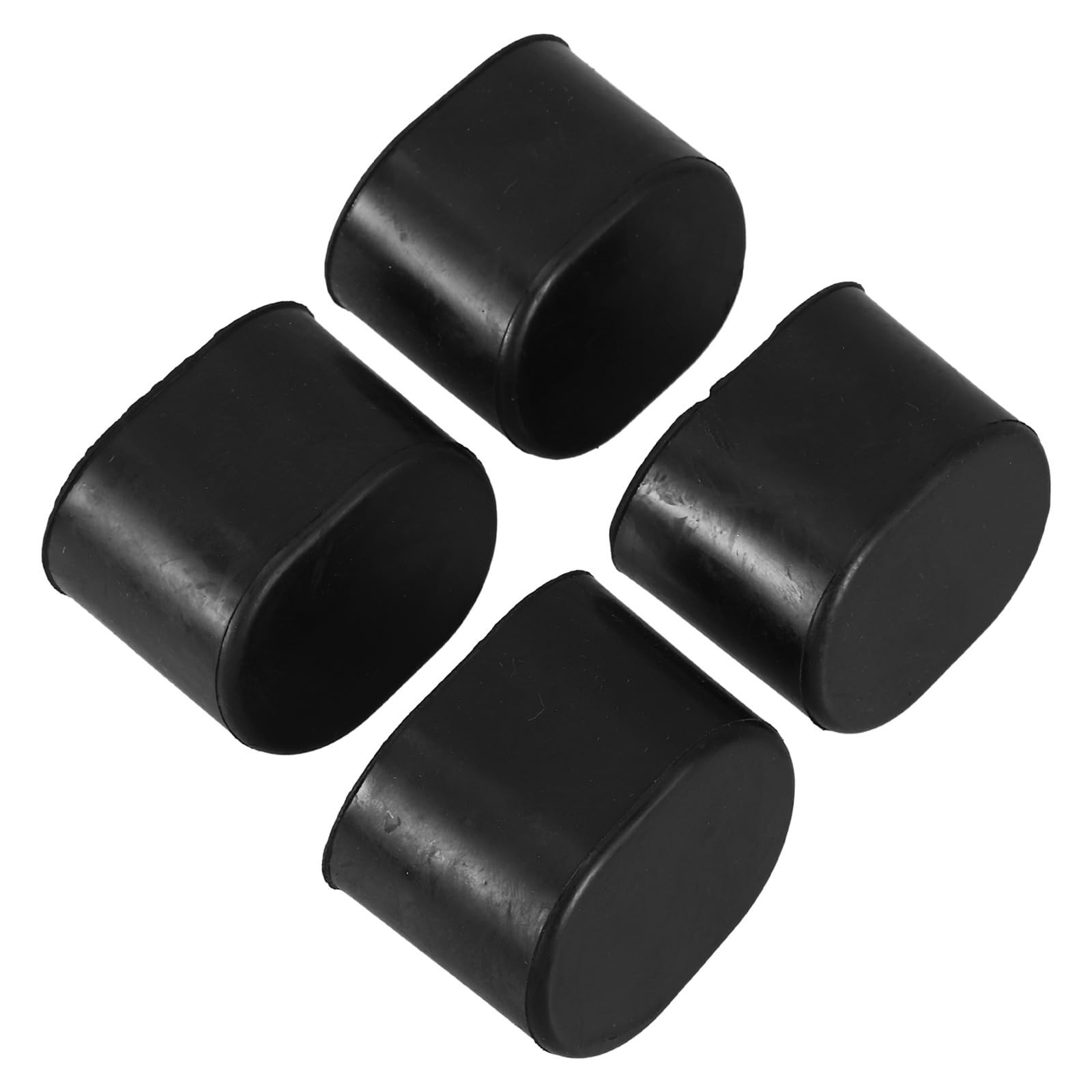 iplusmile 4pcs Oval Rubber Saw Stand Feet Replacement Pads Compatible with Dewalt Series Anti-Slip Scratch-Resistant Miter Saw Leg Caps for Workshop Equipment and Floor Protection