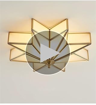 LIGHTLAND 19.7 Inch Flush Mount Star Ceiling Light, 4 Lights