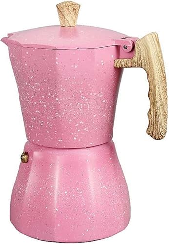 Trjgtas Cafetera de café Moka Pot para estufa de gas o eléctrica 3 tazas de espresso para italiano