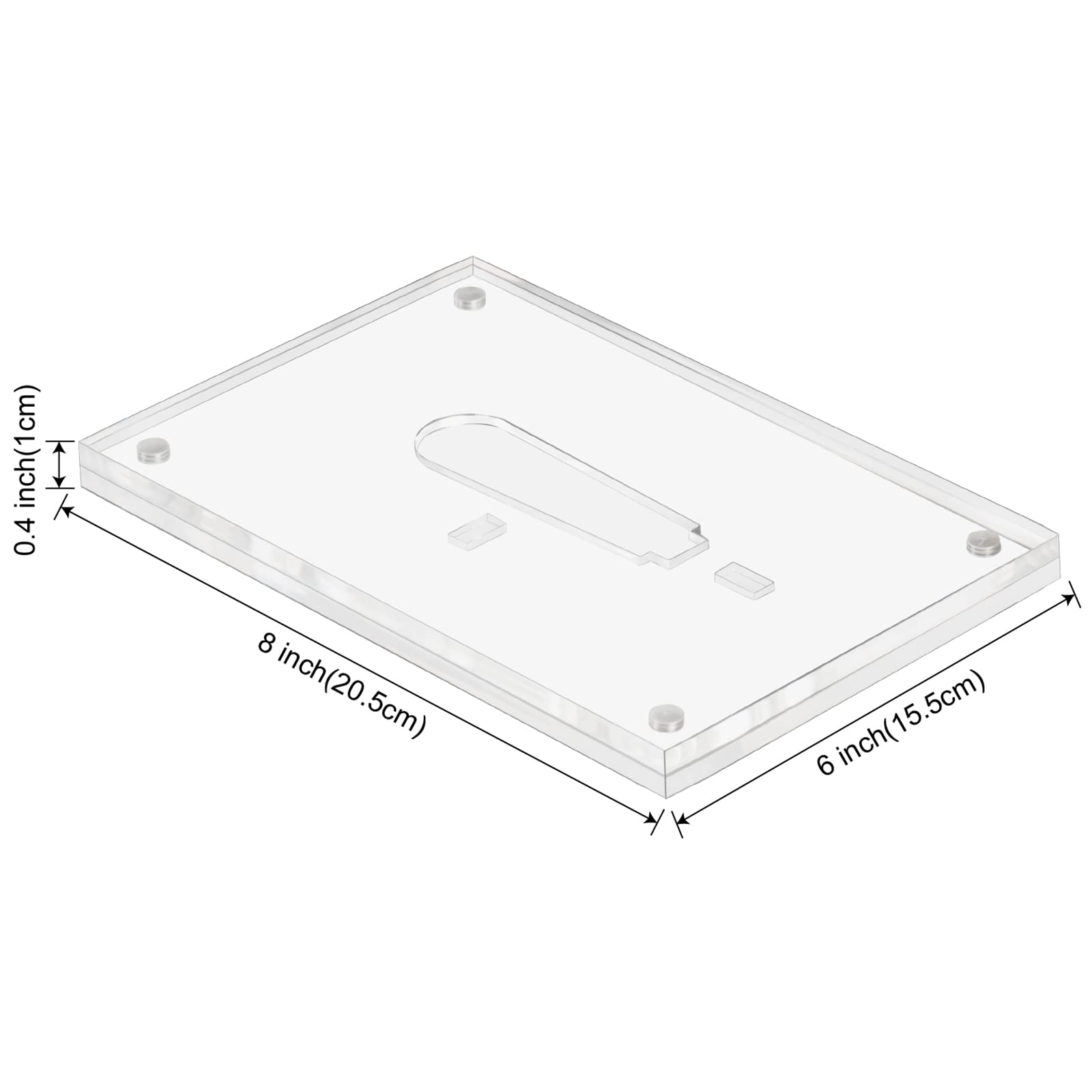 Mini Cornici Magnetiche In Acrilico Trasparente: Double Face Da 6,3x8,9 Cm, Spessore 20 Mm – Confezione Da 10 Per Scrivania