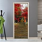 🌱 Caractéristiques des autocollants décoratifs pour porte : éplucher et coller la conception de l'autocollant mural de la porte est le moyen idéal pour montrer votre personnalité sans redécorer toute la pièce.