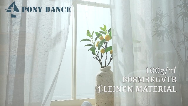 PONY DANCE Gordijnen, 2 stuks, woonkamer, kort, voile, met plooiband, dikke stof, lichtgrijs, semi-transparant, linnenlook, 160 x 140 cm (h x b