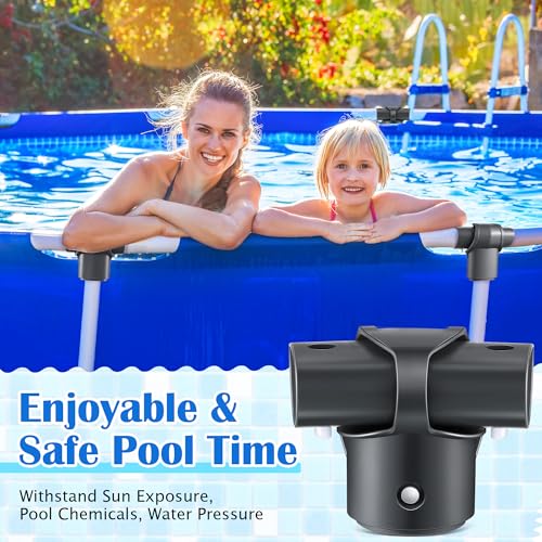 Qiyaz T-Joint Leg Amp Beam Pool Parts Compatible with Intex 12427, Fit for 15ft 16ft 18ft 20ft 24ft and Above Round Frame Pools, Durable T-Joint Replacement for Stability(2 Pack) by Qiyaz - Image 7