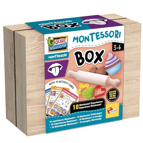 Lisciani - Montessori Box: Geschmack - Sensorisches Geschmackskit für Kinder ab 3 Jahren - Erkundung der Geschmacksrichtungen - Geschmackserweckung - Montessori-Ansatz - Bildungsspiel für Kinder