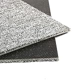 Nisorpa 28 STK Teppichfliesen 50x50cm selbstliegend Nadelfilz Teppich Fliesen für Büro Gewerbe Teppichfliese mit Rutschhemmendem Rücken, Größe:7 m² Hellgrau
