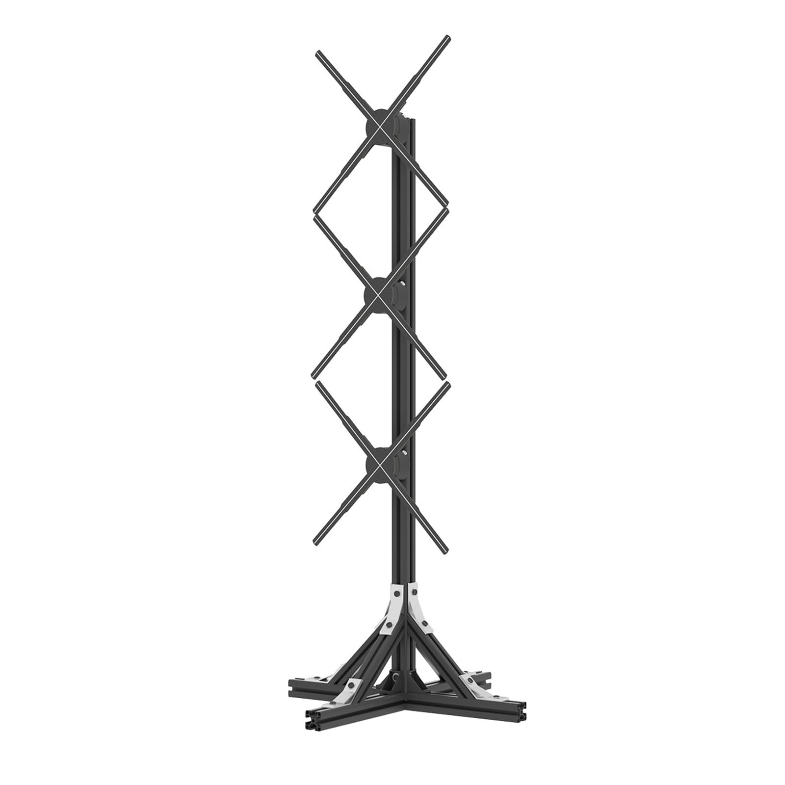 1 * 3 Splicing 3D Hologram Projektor Wentylator 50 cm Elektryczny Wyświetlacz Reklamowy Ze Stojakiem Holograficzny Lampa Wsparcie Wszechstronna treść