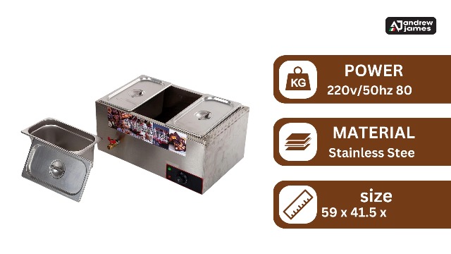 Buy Andrew James Stainless Steel 3 Pot Chocolate Melter (Silver, 5