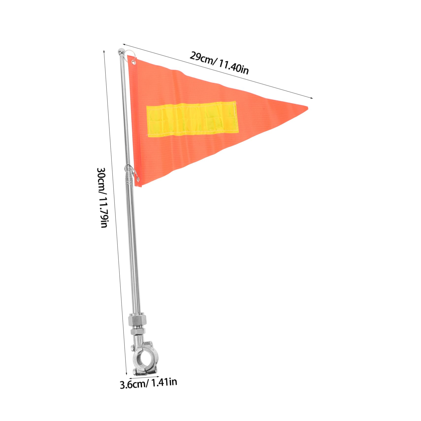 FUNOMOCYA Reflective Flag Pole for Bike Safety Adjustable Flag for Electric Bike