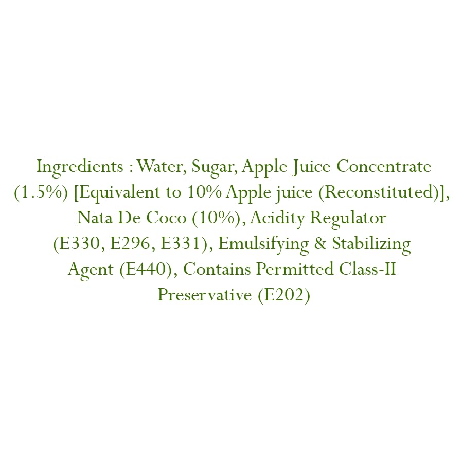 Image of ALPHA 8 FRUIT Juice with NATA De Coco Coconut Cubes Natural Energizer & Immunity Booster, Healthy Juice, High Fiber, Real Natural Taste(Apple Juice, Pack of 24)