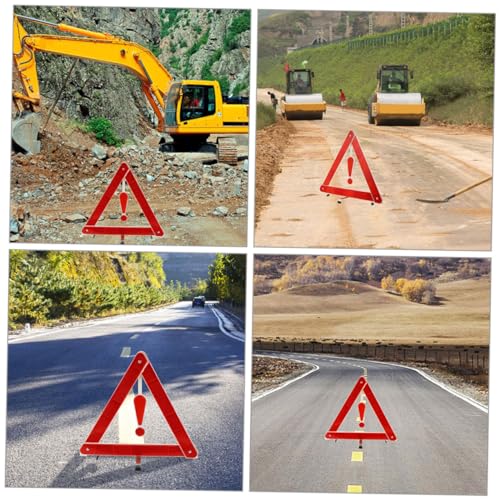 Kit de 3 triángulos reflectantes de emergencia para vehículos miniatura 4