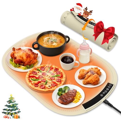 MYMULIKE Chauffe Plat Électrique à 9 Réglages de...