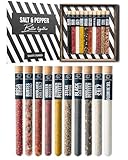 Tasty Tubes – Salt & Pepper – Coffret d’épices – Cadeau original pour hommes & fe...