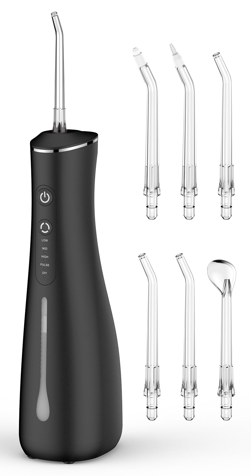 Munddusche Kabellos Elektrisch Zahnreiniger 4 Modi 4 Düsen Munddusche IPX7 Wasserdicht für Reise and Zuhause