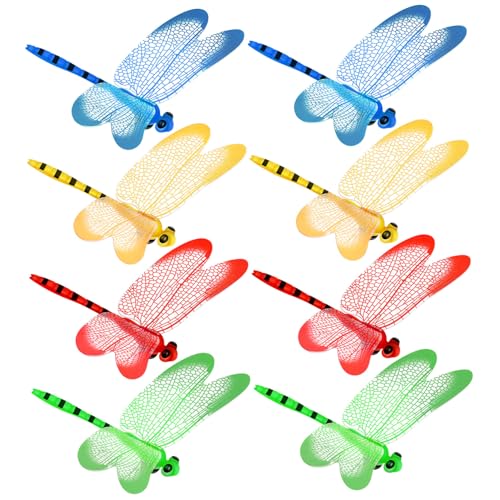 COLLBATH 8 Piezas para Nevera Decorativos Libélula Magnéticos PVC Ligeros Resistentes para Frigorífico y Pizarra Adhesión para Uso Doméstico y Regalo Original